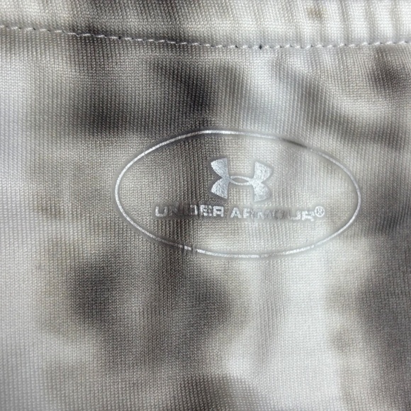 Under Armor White Gray Cold Gear Mock Fitted Pullover Top Women's Size Large - Picture 9 of 11